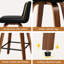 ALFORDSON 2x Swivel Bar Stools Padded Backrest Dining Chair Kitchen
