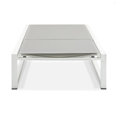 5-Level Adjustable Outdoor Chaise Lounge, Durable Aluminum Frame & PVC-coated polyester Mesh, Perfect For Patio/Poolside
