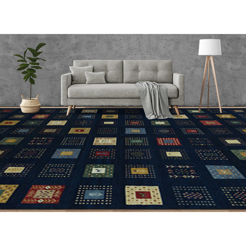 Hand Woven Wool Abstract Area Rug