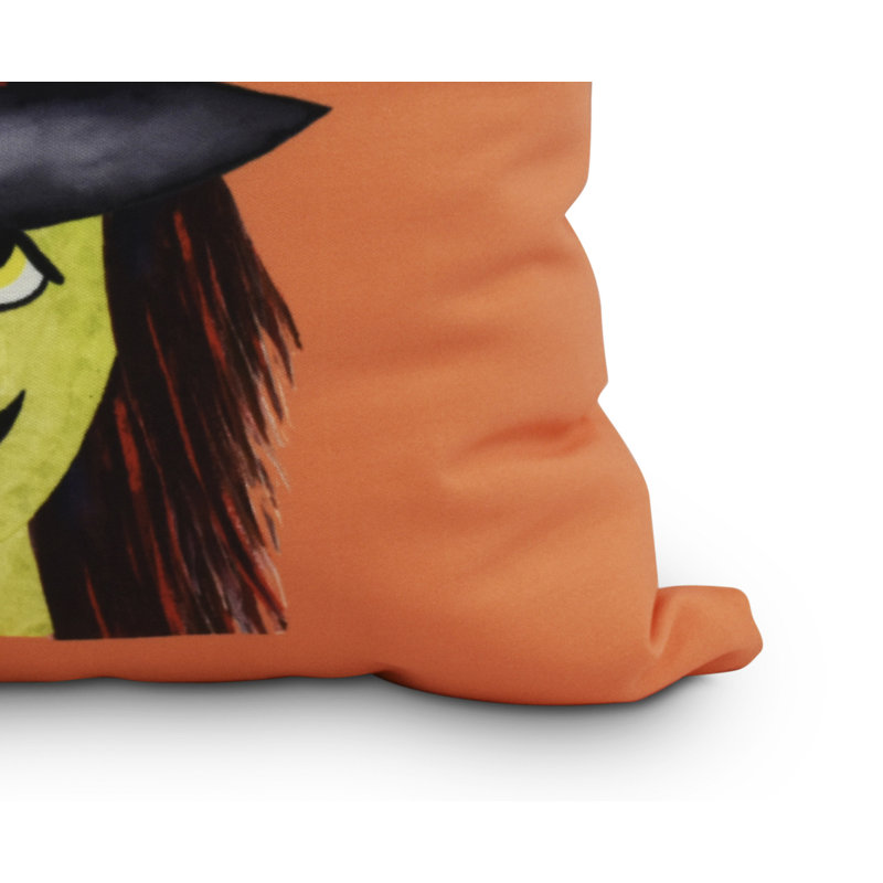 Oreiller carré Witches Brew, Orange, 16 po x 16 po