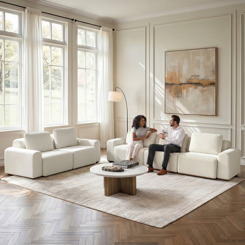 Lavallette Sofia Sectional Sofa, Beige