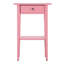 Table de chevet vibrante à fonctionnalité rose pour décor moderne
