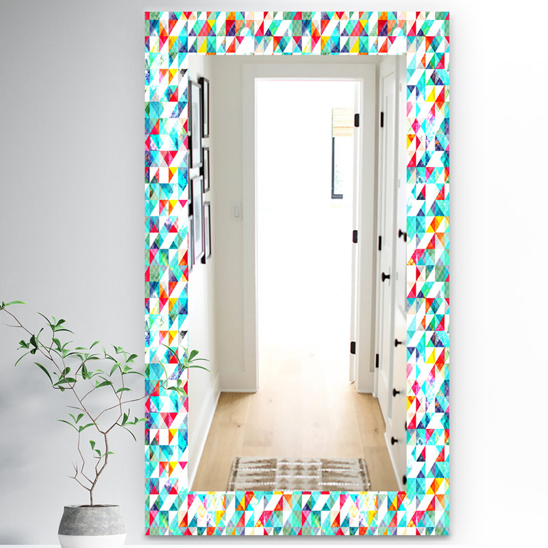 Glass Frame Mirror, 39.4" H x 29.5" W
