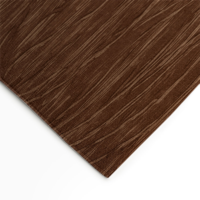 Tapis brun abstrait intérieur et extérieur, Rectangulaire 3 pi x 5 pi