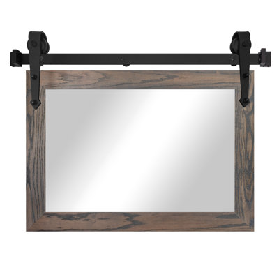 Manoil Solid Wood Rectangle Mirror
