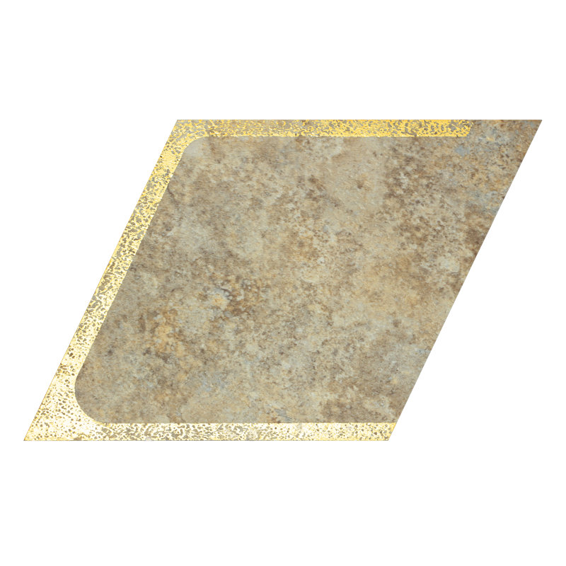 4'' W x 4.6'' L Engineered Stone Peel and Stick Mosaic Tile, Sunrise Gold