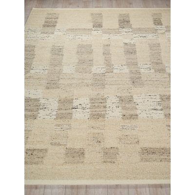 Sunstone flatweave Wool Beige/Brown Area Rug