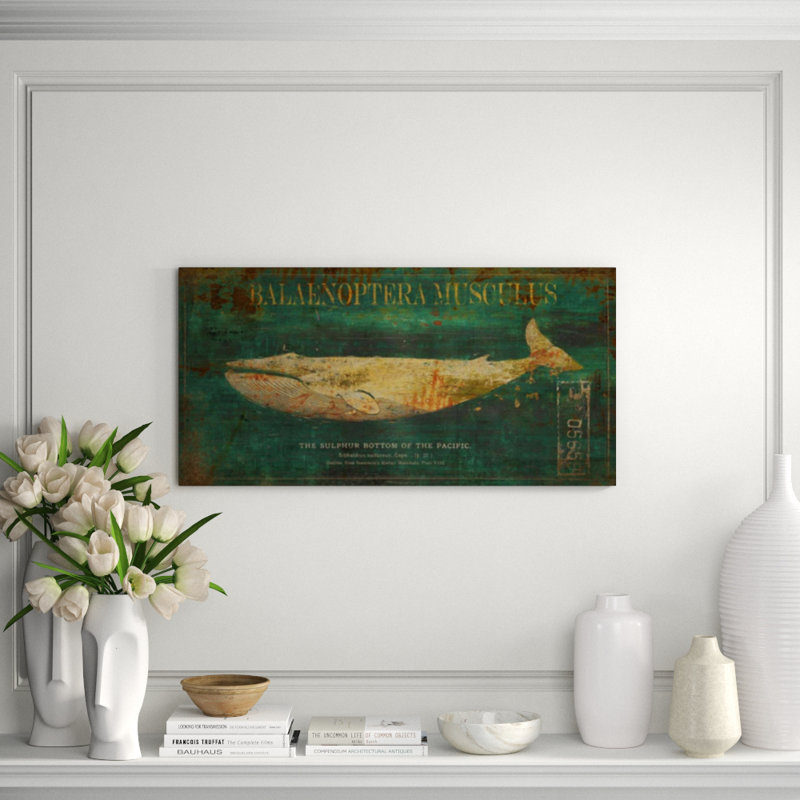 Balaenoptera Musculus Print by Sofia Fox, 27" H x 54" W, Outdoor