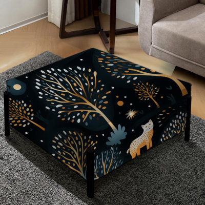 Raynham - Animal Print Large Square Ottoman