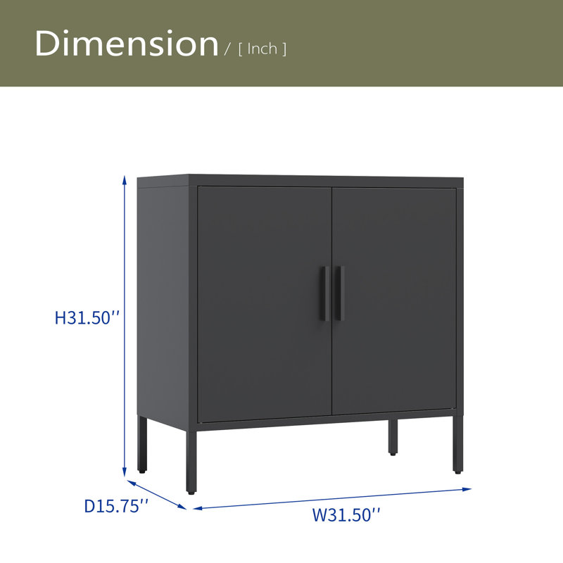 Metal Storage Cabinet With Doors And Adjustable Shelves, Steel Garage Storage Cabinet, Metal File Cabinet For Home Office School Gym