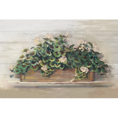 Market Geraniums Crop 1 Piece Wrapped Canvas Painting