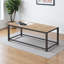 Table basse d'appoint en terre cuite brun clair Jacynda, H 16,78 po x l 41,77 po x P 19,72 po