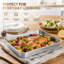 Ensemble de 6 moules à pâtisserie rectangulaires en acier inoxydable pour moule à biscuits Brownie Casserole Lasagne, va au lave-vaisselle non toxique, argent