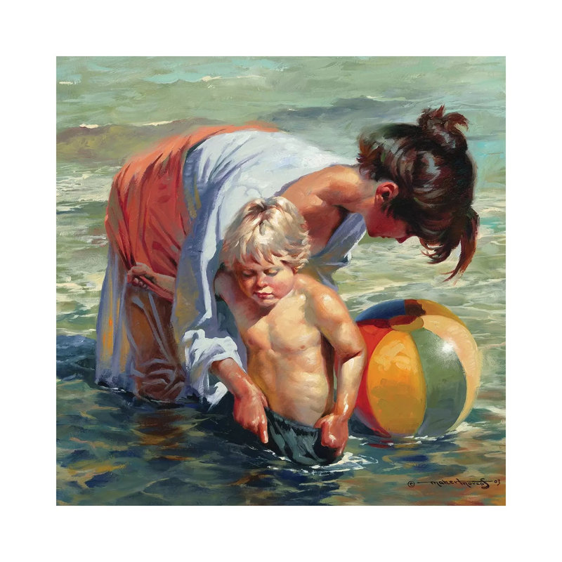 Sand In My Pants 1 Piece Wrapped Canvas Painting, 66.04 cm H x 66.04 cm W x 1.91 cm D