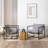 Reagle Modern Metal Framed Sling Accent Chair-81655793