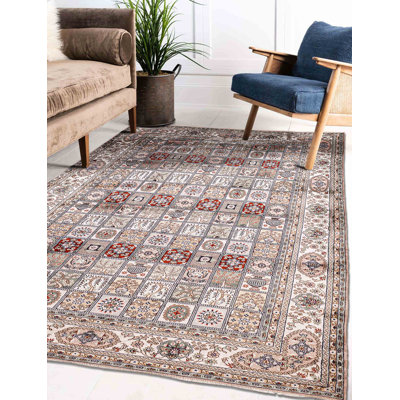 Kashmir Ivory Rug 6'0" x 8'11"