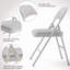 Chaises pliantes avec coussin et dossier rembourrés-967417659