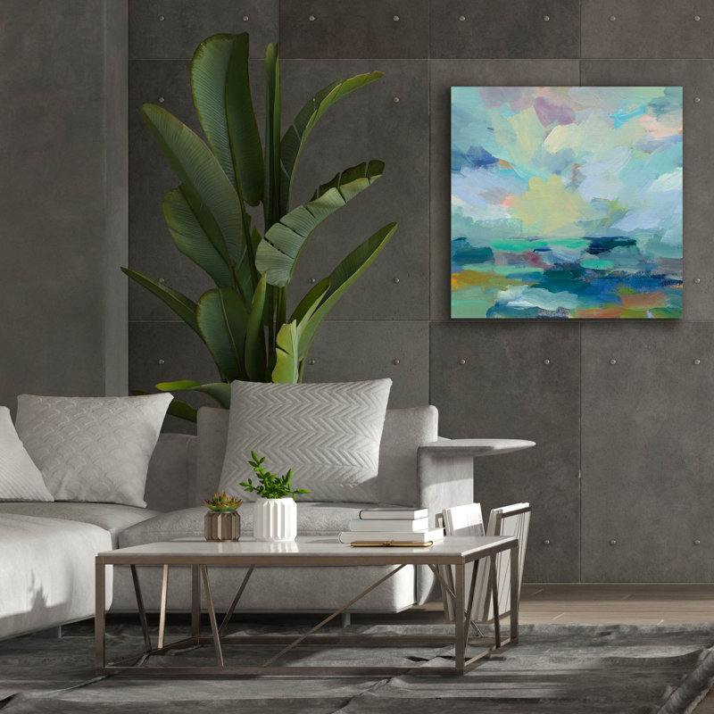 «Storm II» par Silvia Vassileva, art mural sur toile, 12 po x 12 po, H 37 po x l 37 po x P 1,5 po