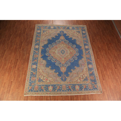 Blue Handmade Traditional  Area Rug 9x13