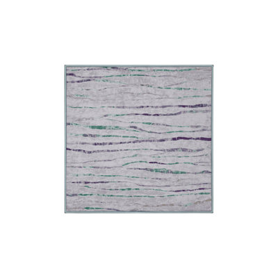 Tapis bleu soyeux et moelleux