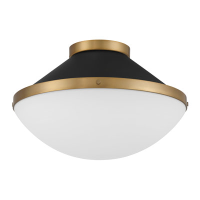 Bolderberg 2 Light Vibrant Gold Flush Mount