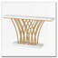 Console de table d'entrée en faux marbre