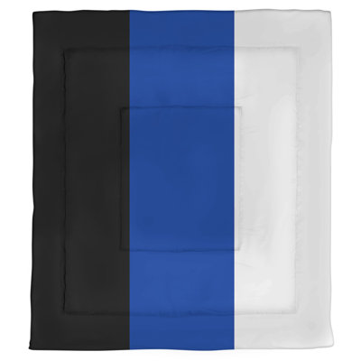 Modern & Contemporary Polyester Percale Striped Comforter