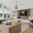 Modern Geometric 5-Light Pendant Light with Open Frame Design, Farmhouse Ceiling Fixture for Dining Room