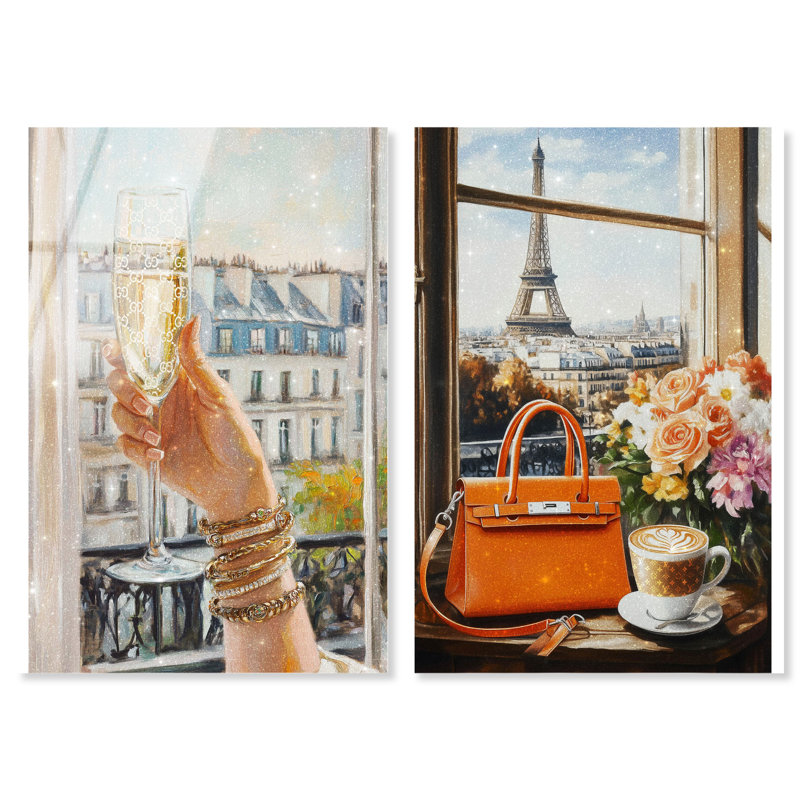 «Parisian Fashion», reproduction d'art sur toile par Art Remedy, H 30 po x l 20 po