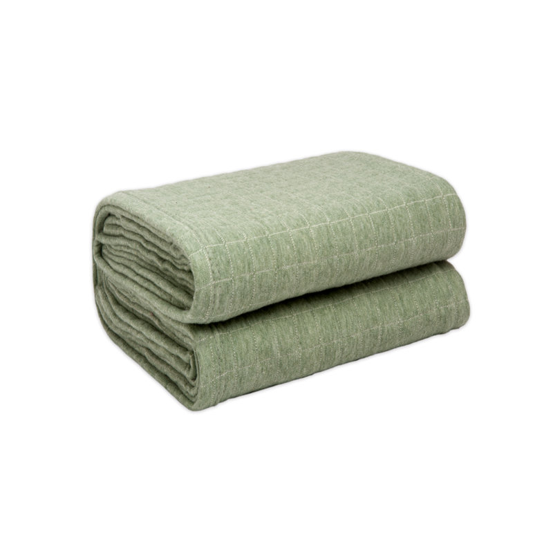 Jeté en jersey de coton mélangé Katama Collection - 50 po x 70 po, Eucalyptus / avoine