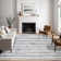 Modern Minimalist Striped Area Rug in Blue/Cream/Gray for Living Room, Hallway, Entryway Rugs