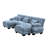Modular Sectional Sofa Couch With Convertible Ottomans