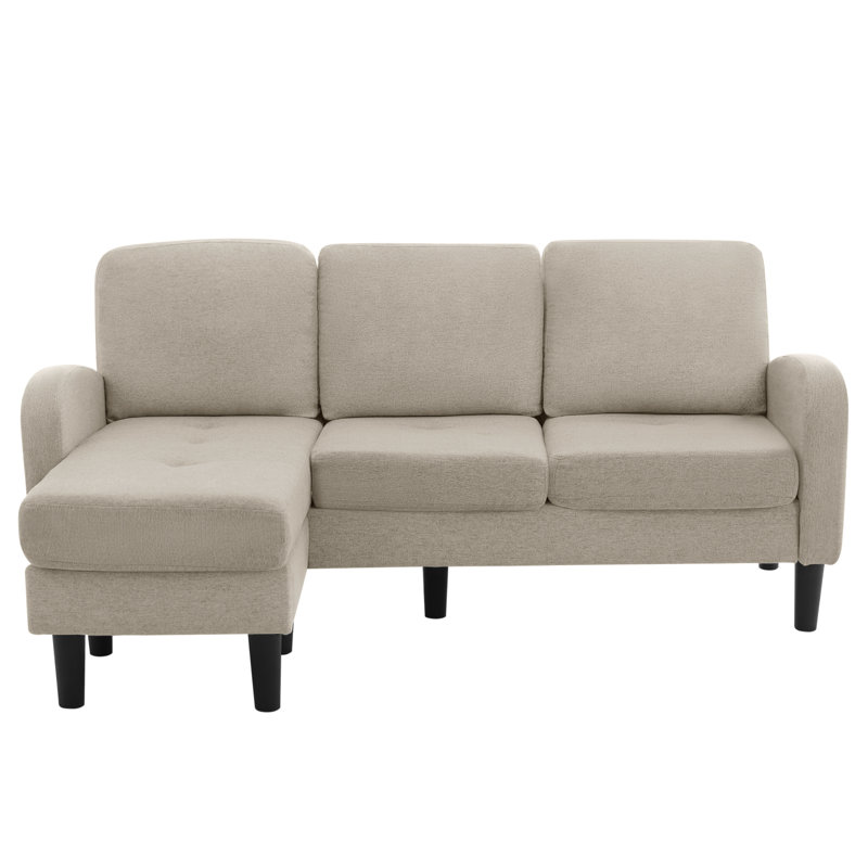 3 Seater Linen Sofa, Beige