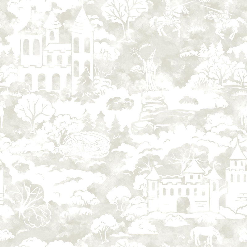 Rouleau de papier peint l 33 pi x p 20,5 po quiet kingdom, Taupe