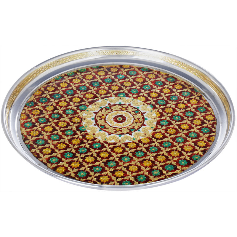Grande assiette décorative Puja Thali