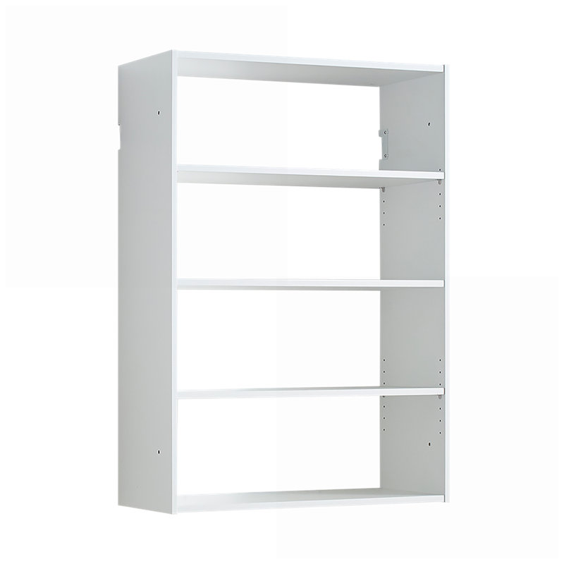 Closet Systems | Devi Modular Wall-Mounted Wood Closet System - White | White | Wood, White