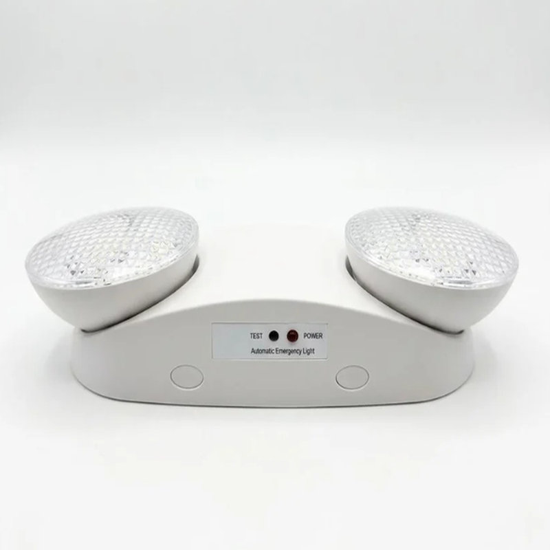 Éclairage de secours intérieur à double tête E2 L Lighting | 2,4 W | Batterie de secours de 90 minutes | 120 à 277 V