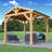10 pi. L 10 pi. D Pavillon de jardin en bois massif