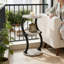 Table d'appoint à 3 niveaux avec design en forme de S, table de bout de style industriel pour le salon, la chambre à coucher et les petits espaces, table d'appoint compacte avec plateau en bois et structure en métal