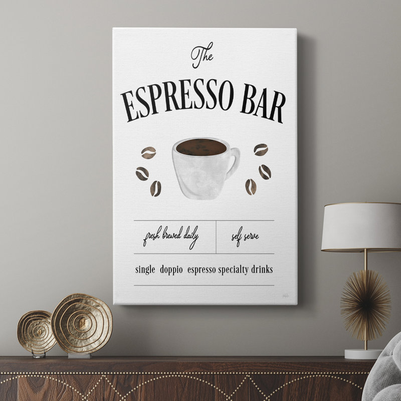 Bar à espresso fraîchement moulu - galerie Cavas sur mesure, H 60 po x l 40 po