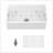 32 Inch Undermount Single Bowl Ceramic Kitchen Sink - Durable and Easy to Clean White Ceramic Basin