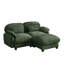 Canapé d'angle moderne 2 places effet nuage avec pouf amovible, ensemble de canapés modulables et confortables, assise profonde, mobilier à combinaison libre pour salon, bureau ou appartement-450854956-450854958