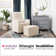 Olive Swivel Glider with Ottoman