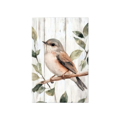Sparrow Bird Unframed Canvas Wall Art  24" X 36"