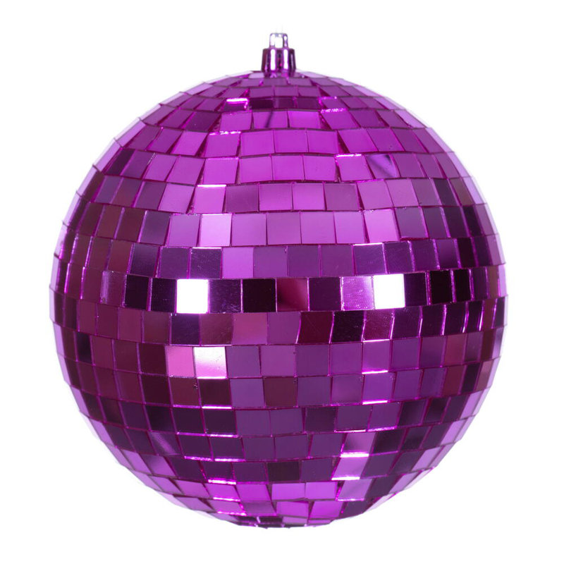 Ornement boule miroitante, Fuchsia