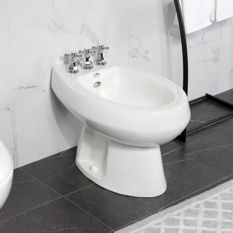 Robinet de bidet espacé vertical, Chrome poli