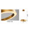 Lustre transitionnel rond doré à DEL-23151753-34053658