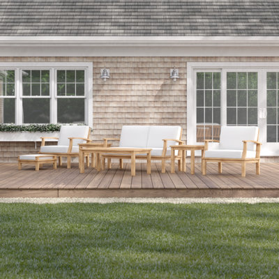 Modway Pier 7 Piece Outdoor Patio Teak Set