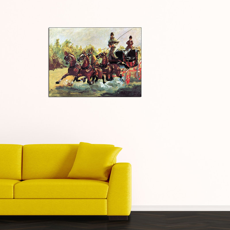 Henri De Toulouse-Lautrec - Wrapped Canvas Painting, 60cm H x 80cm W x 1.8cm D