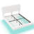 White Floating Bed with Light,King-788775502